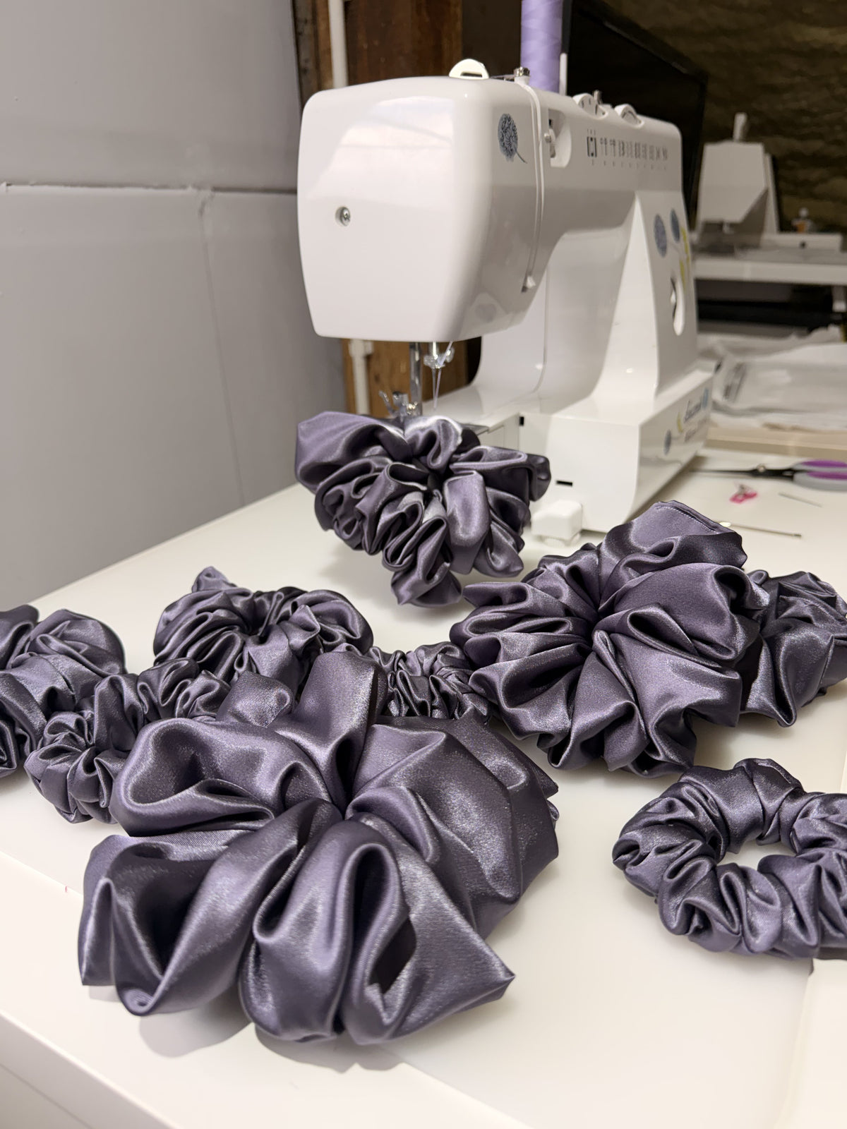 Gumka do włosów MINI typu scruchie LILAC