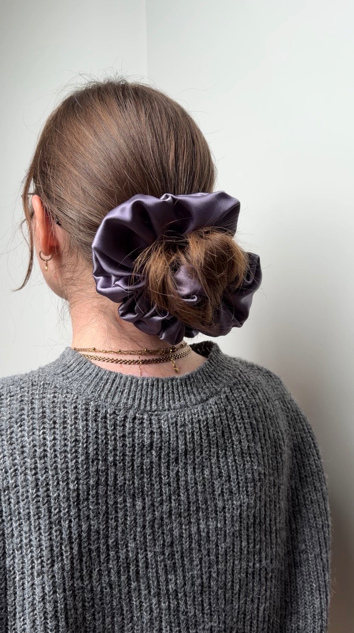 Gumka do włosów XXL typu scruchie LILAC