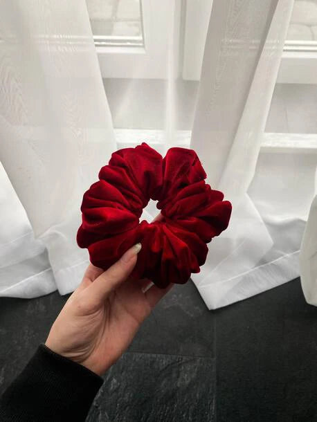 Scrunchie STANDARD czerwień Satyna