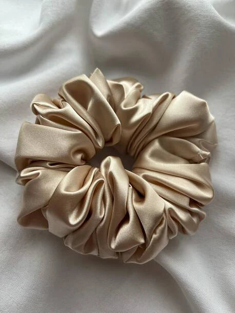 Scrunchie STANDARD szampański Satyna