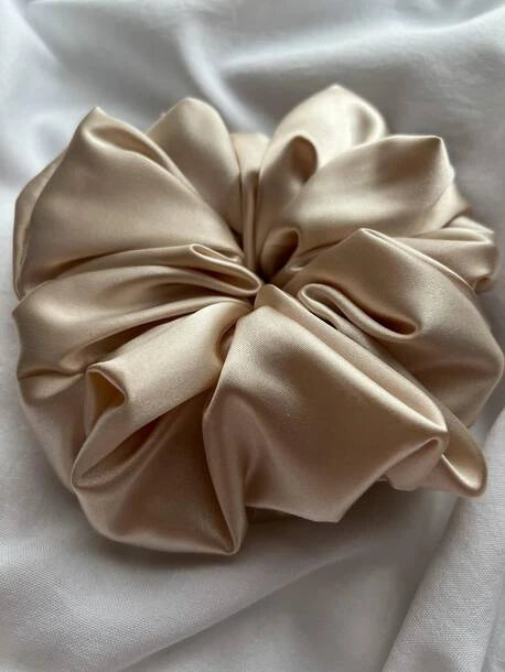 Scrunchie XXL szampański Satyna