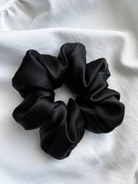 Scrunchie STANDARD czarny Jedwab