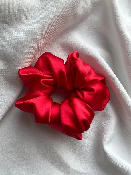 Scrunchie STANDARD czerwień Jedwab