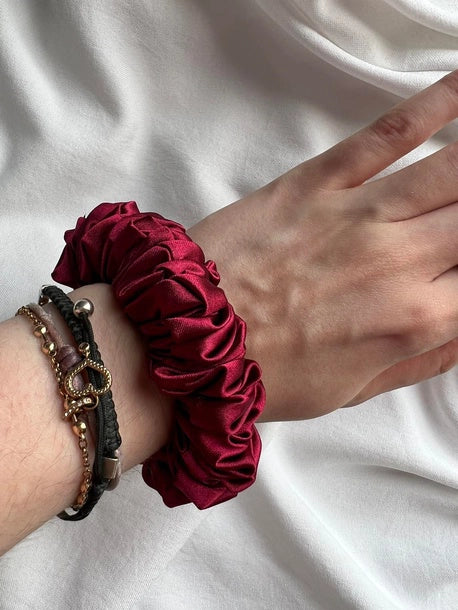 Scrunchie MINI bordo Satyna