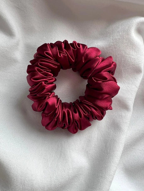 Scrunchie MINI bordo Satyna
