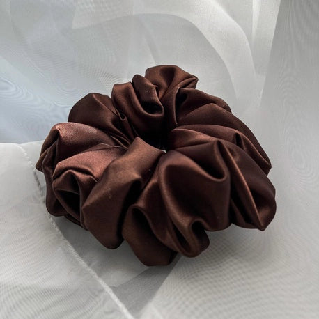 Scrunchie STANDARD brąz Satyna