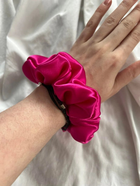 Scrunchie STANDARD amarant Jedwab