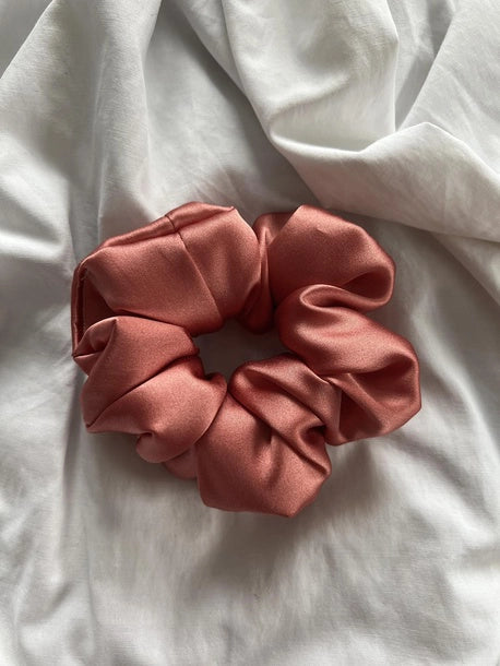Scrunchie STANDARD łososiowy Jedwab