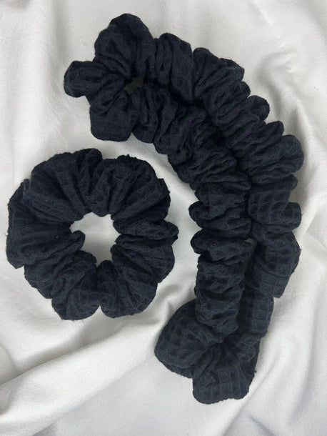 Scrunchie pielęgnacyjna czarna Bawełna