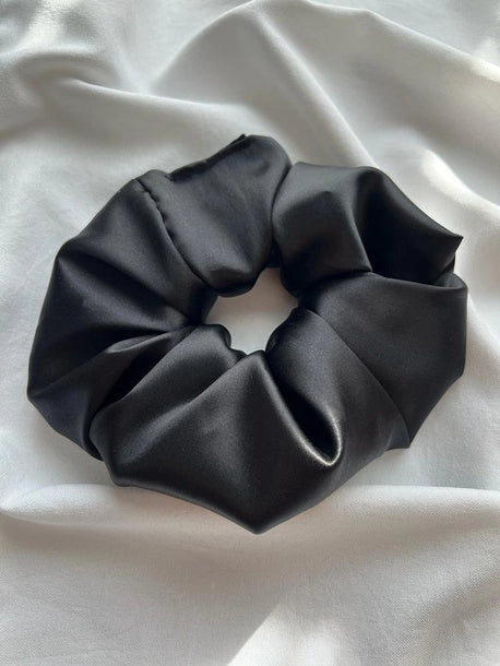 Scrunchie XXL czarny Jedwab