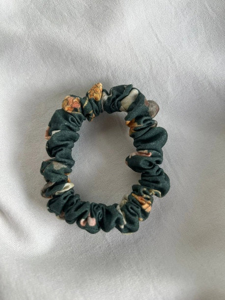 Scrunchie slim żw kwiaty Bawełna