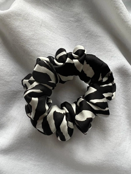 Scrunchie MINI zebra Jedwab