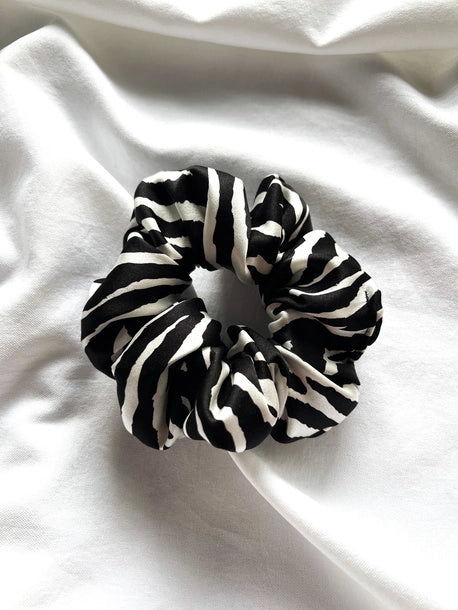 Scrunchie STANDARD zebra Jedwab