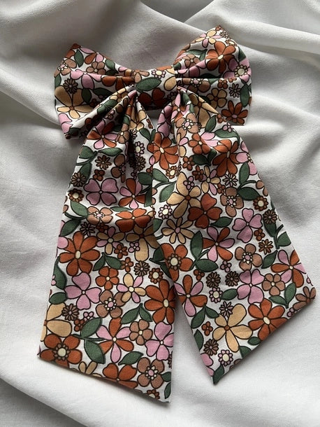 Spinka w kwiatki XL Satyna