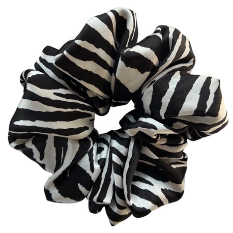 Scrunchie XXL+ zebra Jedwab