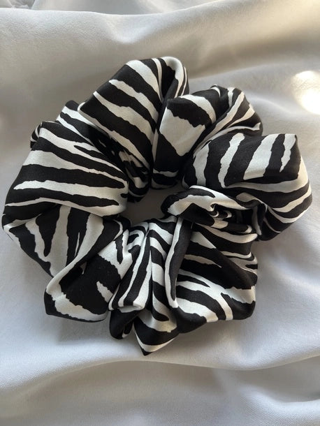 Scrunchie XXL+ zebra Jedwab