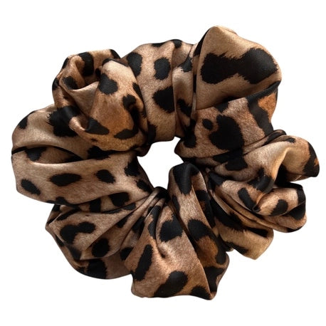 Scrunchie XXL+ panterka Jedwab