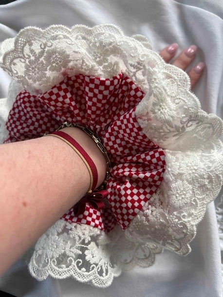 Scrunchie XXL+ kratka Bawełna